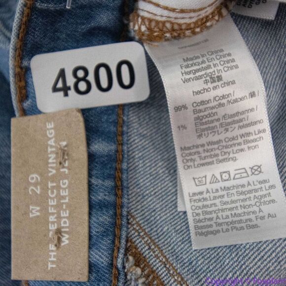 NEW Madewell The Perfect Vintage‎ Wide-Leg Jean in Harding Wash, 29 - Picture 15 of 16